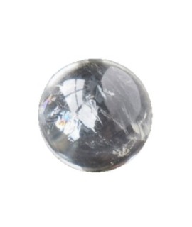 天然水晶球 原石 透明白水晶 擺件 2CM